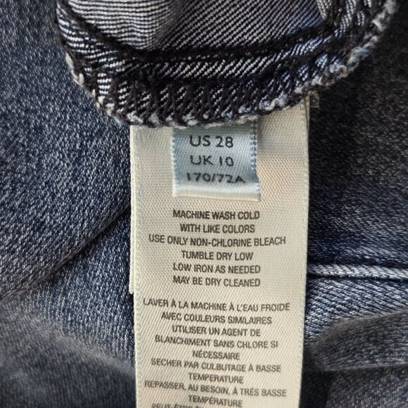 Free People Flare Jeans 28 High Waisted Light Blue Wash Boho Bell Bottom Denim - Picture 9 of 10